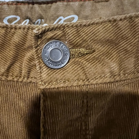 Eddie Bauer, Curvy Boot Cut Brown Corduroy Pants 20W - Picture 3 of 6